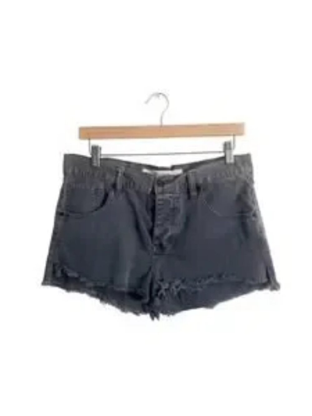 Gray Cutoff Denim Shorts
